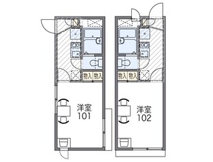 レオパレスＭＡＲＩＫＯの物件間取画像